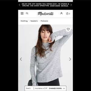 Madewell Donegal‎ Sweater. NWOT